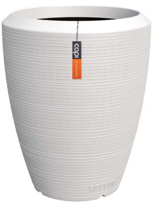 Кашпо Capi arc granite vase elegant white D51 H59 см