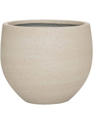 Кашпо Cement & stone mini orb xl beige washed D40 H34 см