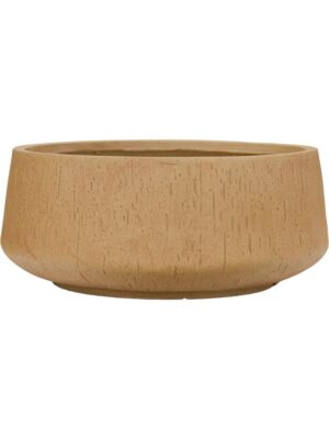 Кашпо Baq raindrop bowl brown beige D44 H19 см