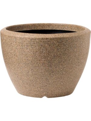 Кашпо Capi arc granite planter ball warm taupe D156 H90 см