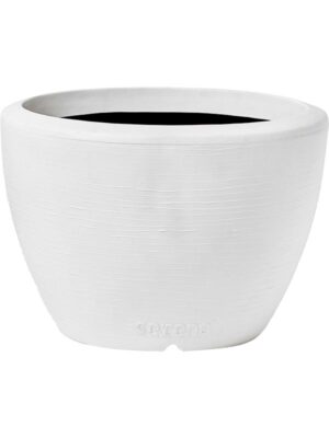 Кашпо Capi arc granite planter ball white D34 H25 см