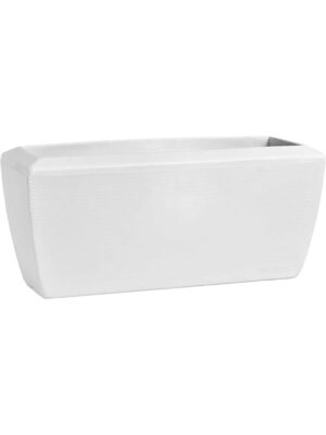 Кашпо Capi arc granite planter rectangle white L90 W35 H40 см