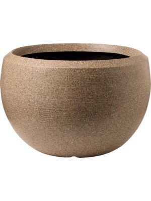 Кашпо Capi arc granite vase ball warm taupe D108 H75 см