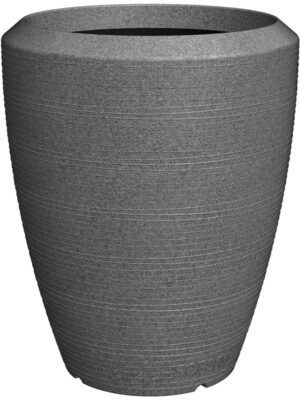 Кашпо Capi arc granite vase elegant anthracite D51 H59 см