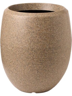 Кашпо Capi arc granite vase elegant deluxe warm taupe D43 H50 см