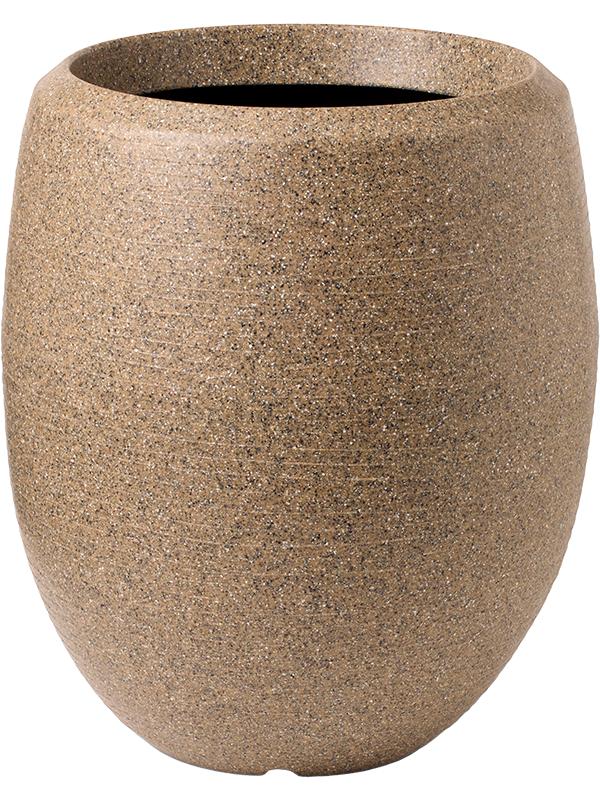 Кашпо Capi arc granite vase elegant deluxe warm taupe D43 H50 см