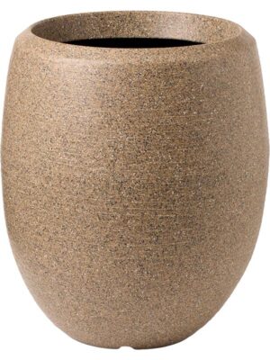 Кашпо Capi arc granite vase elegant deluxe warm taupe D63 H75 см