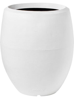 Кашпо Capi arc granite vase elegant deluxe white D63 H75 см