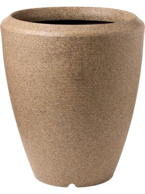 Кашпо Capi arc granite vase elegant warm taupe D95 H110 см