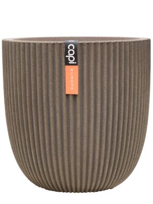 Кашпо Capi nature groove nl planter ball warm taupe D54 H52 см
