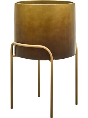 Кашпо Baq gradient elevated cylinder high matt honey ( + подставка на ножках) D50 H76 см