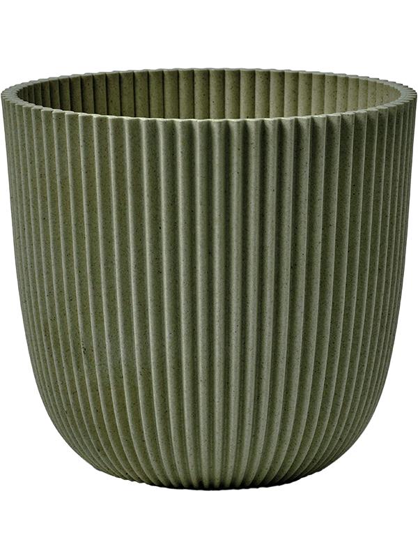 Кашпо Capi nature groove made with planter ball grass green D25 H23 см