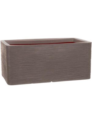 Кашпо Capi nature rib nl planter rectangle warm taupe L73 W39 H32 см