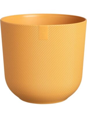 Кашпо Jazz round amber yellow D35 H32 см
