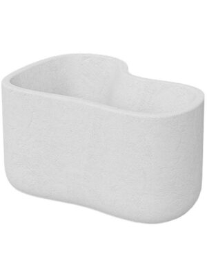 Кашпо Milos low planter (stone feeling) L71 W51 H38 см