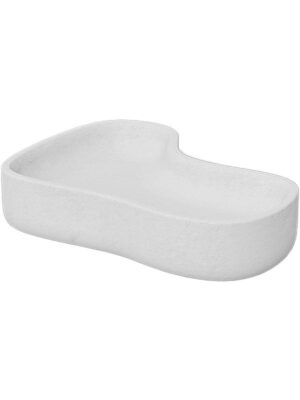 Кашпо Milos nano low planter (stone feeling) L36 W27 H8 см