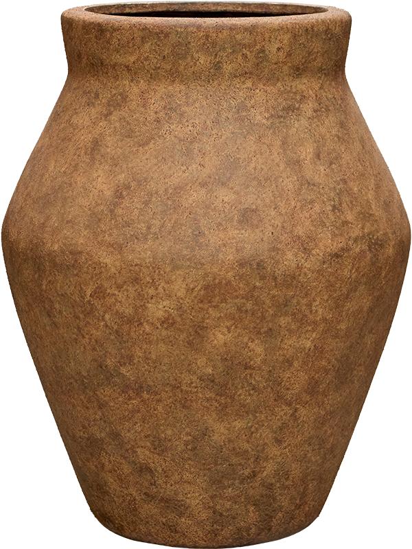 Кашпо Mineral fleuri high m travertine rustic antique D55 H68 см