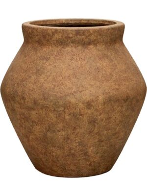 Кашпо Mineral fleuri l travertine rustic antique D61 H61 см