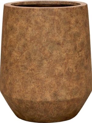 Кашпо Mineral harrith high l travertine rustic antique D55 H70 см