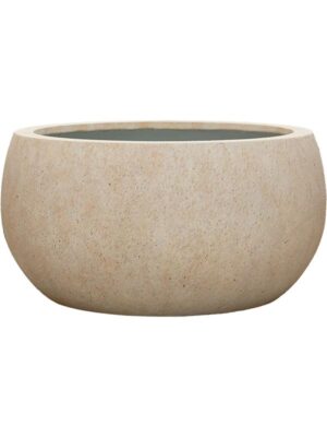 Кашпо Mineral yuna l travertine beige D61 H30 см