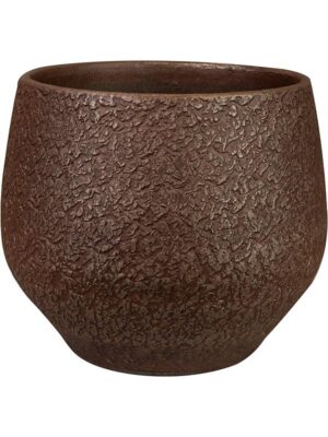 Кашпо Noor pot velvet brown D16 H13 см