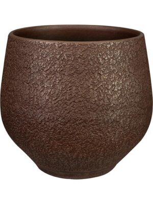 Кашпо Noor pot velvet brown D23 H20 см