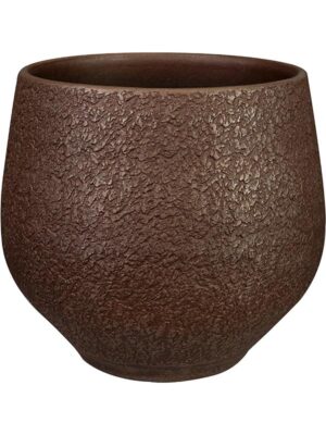 Кашпо Noor pot velvet brown D27 H25 см
