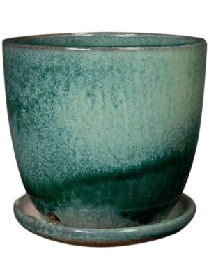 Кашпо с поддоном Rico pot with saucer ocean D22 H20 см