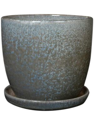 Кашпо с поддоном Rico pot with saucer pebble D22 H20 см