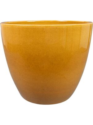 Кашпо Sven pot mustard D24 H22 см