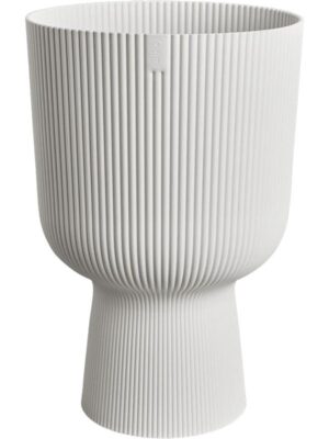 Кашпо Vibes fold coupe silky white D30 H45 см