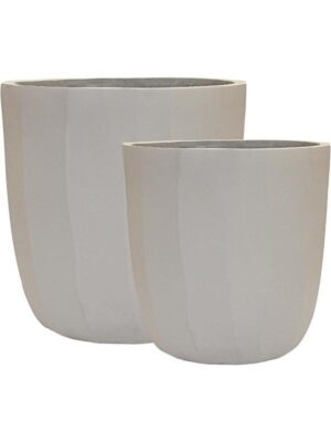 Кашпо Capi dune planter ball off white (набор 2 шт) D43 H41 см