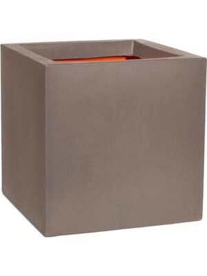 Кашпо Capi urban smooth nl pot square warm taupe L40 W40 H40 см