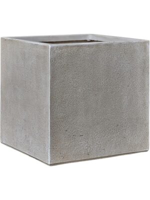 Кашпо Antwerp square planter grey brown L37 W37 H37 см