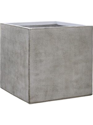 Кашпо Antwerp square planter grey brown L44 W44 H44 см
