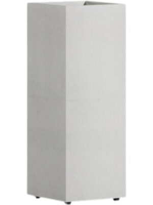 Кашпо Cosapots reglo white stone L30 W30 H82 см