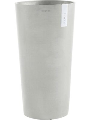 Кашпо Ecopots amsterdam high 76 white grey D41 H76 см