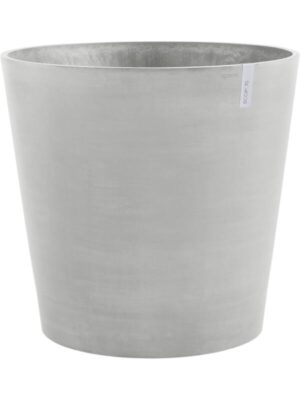 Кашпо Ecopots amsterdam wheels 60 white grey D60 H56 см