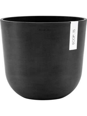 Кашпо Ecopots oslo 25 dark grey D25 H22 см