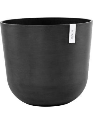 Кашпо Ecopots oslo 55 dark grey D55 H48 см