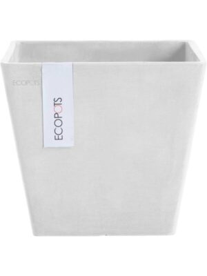 Кашпо Ecopots rotterdam 20 pure white L20 W20 H18 см