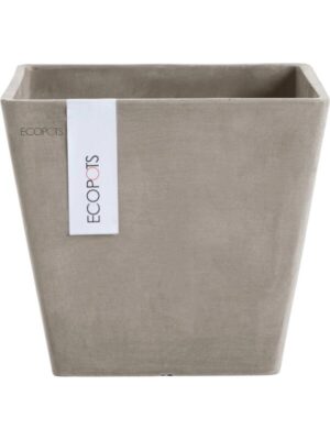 Кашпо Ecopots rotterdam 20 taupe L20 W20 H18 см