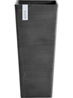 Кашпо Ecopots rotterdam high 70 dark grey L32 W32 H70 см