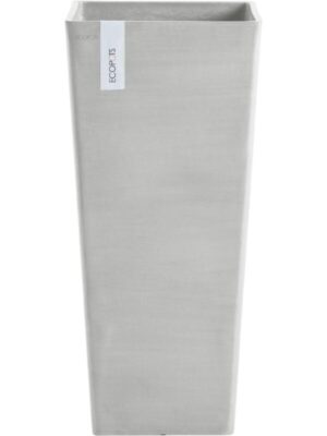 Кашпо Ecopots rotterdam high 70 white grey L32 W32 H70 см