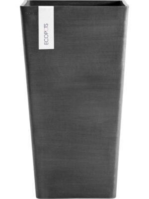 Кашпо Ecopots rotterdam mid high 56 dark grey L30 W30 H56 см