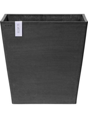 Кашпо Ecopots rotterdam wheels 50 dark grey L50 W50 H48 см