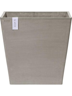 Кашпо Ecopots rotterdam wheels 50 taupe L50 W50 H48 см