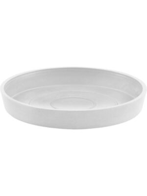 Поддон Ecopots round 20 pure white D18 H3 см