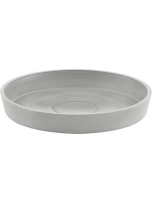 Поддон Ecopots round 20 white grey D18 H3 см