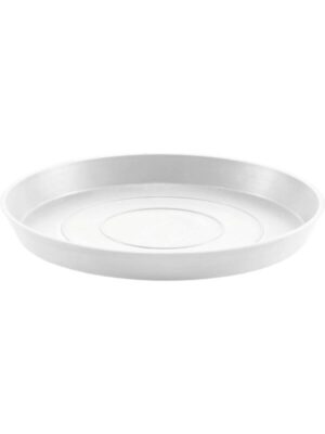Поддон Ecopots round 25 pure white D21 H3 см